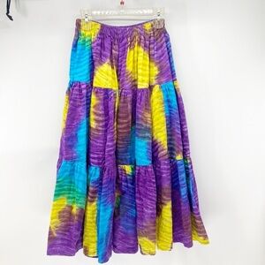 Handmade skirt lots of material for fullness hippie prairie funky burning man